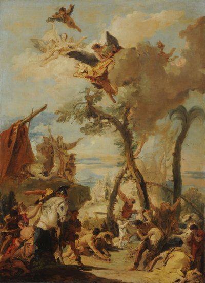 The Hebrews Collecting Manna in the Desert (sketch) by Giovanni Battista Tiepolo